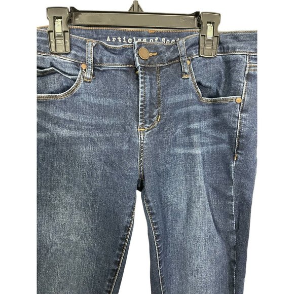 ARTICLES OF SOCIETY Womens 26 Sarah Skinny Jeans In Silver Lake - Picture 8 of 13